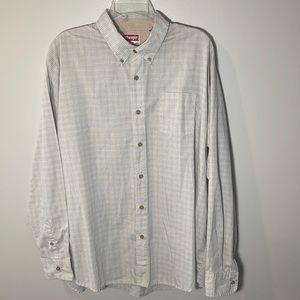 Wrangler Premium Quality Wrinkle Resist Button Shirt Mens XL